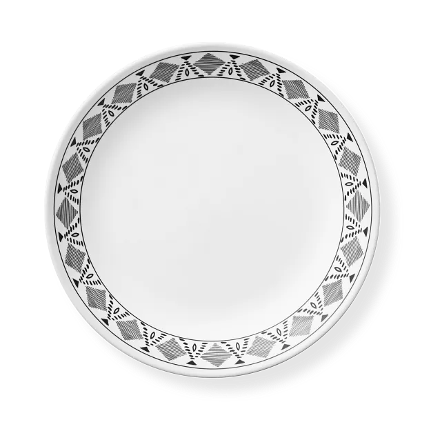 Assiette plate 26 cm – Abstraction bohème