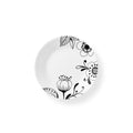 Assiette à amuse-gueule de 6,75 po – Fleur noire