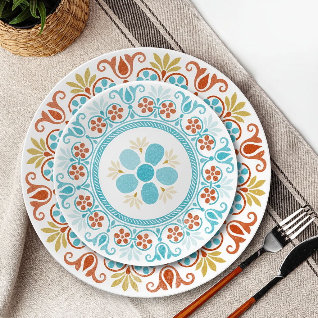 Assiette à apéritif 17 cm – Carreaux Mexicains Floraux