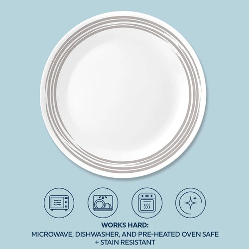 Assiette plate de 26 cm – Argent brossé