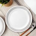 Assiette à salade de 8,5 po – Argent brossé