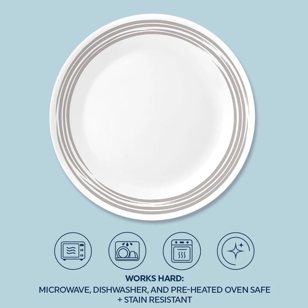 Assiette à salade de 8,5 po – Argent brossé