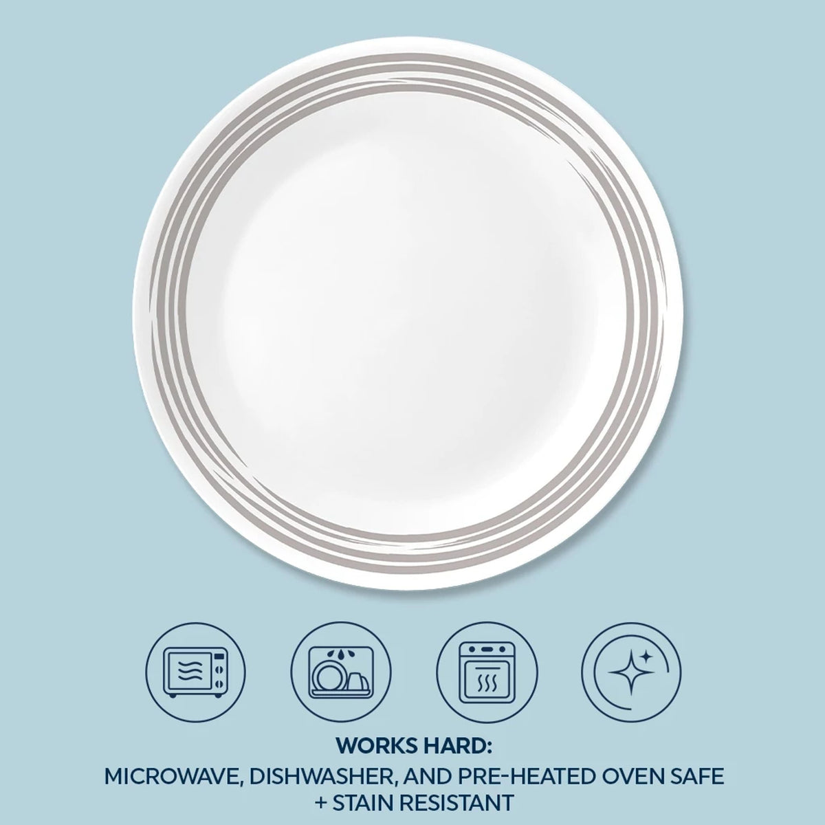 Assiette à salade de 8,5 po – Argent brossé