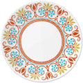 Assiette plate de 26 cm – Motif floral carreau mexicain