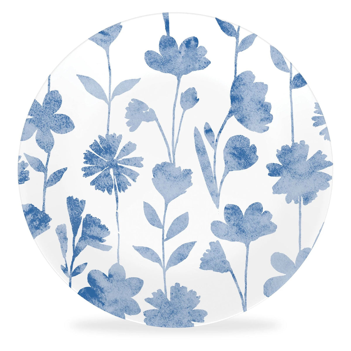 Assiette à salade de 21,5 cm – Motif floral bleu côtier
