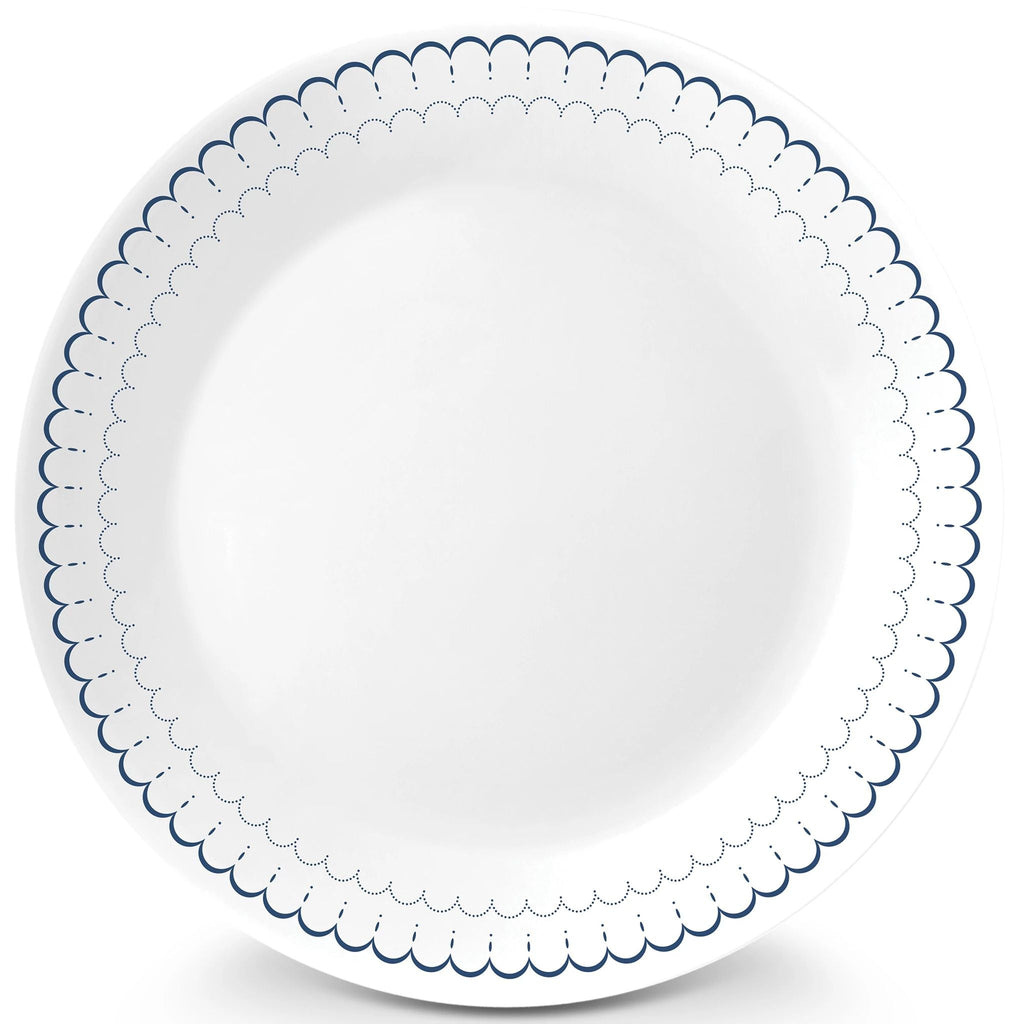 Assiette plate de 26 cm – Dentelle bleu marine