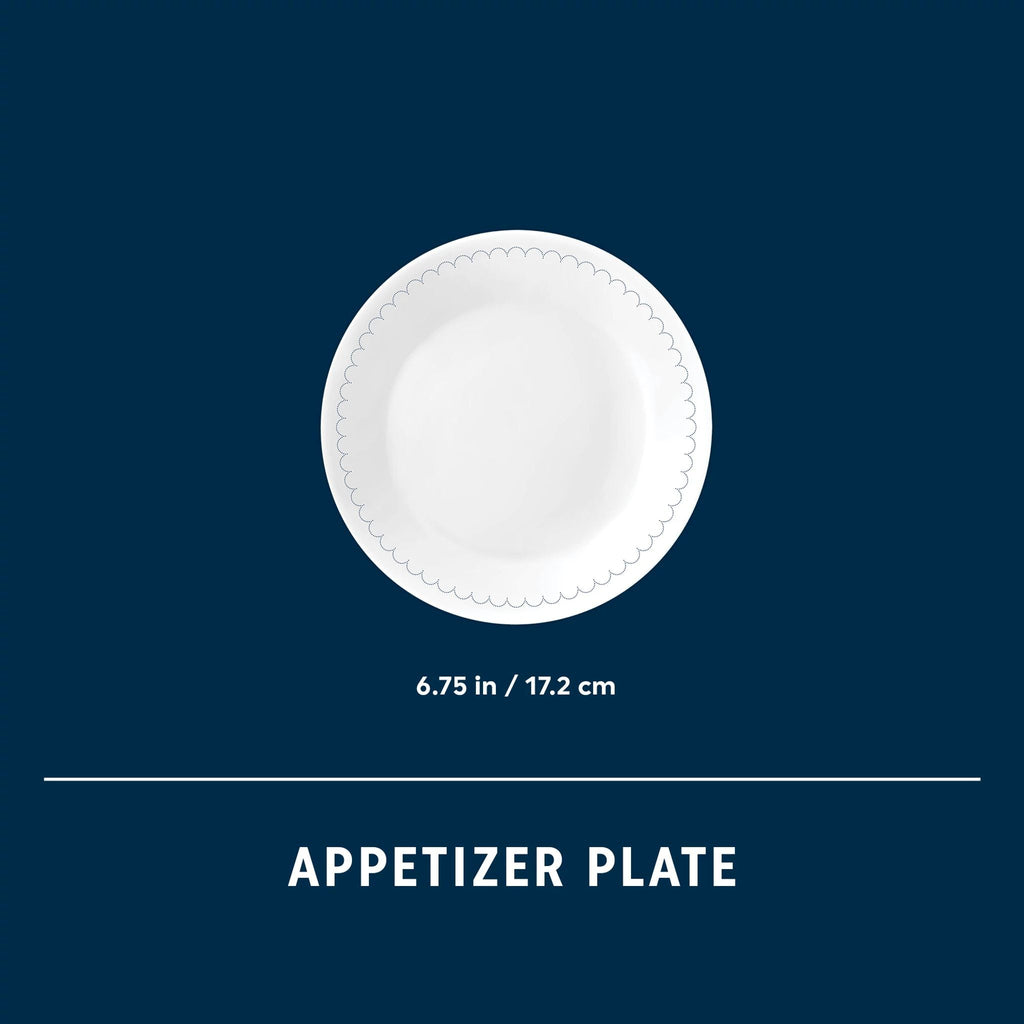 Assiette apéritive 17 cm – Dentelle bleu marine