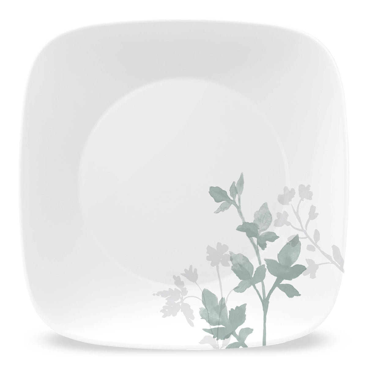 Assiette carrée à salade de 23 cm – Vert Sauge