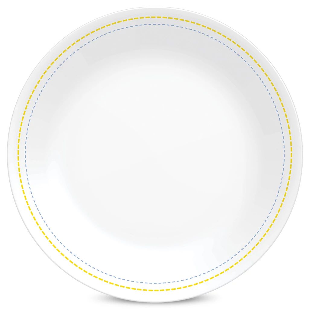 Assiette à Salade 21,5 cm – Motif à Carreaux Vintage Bleu