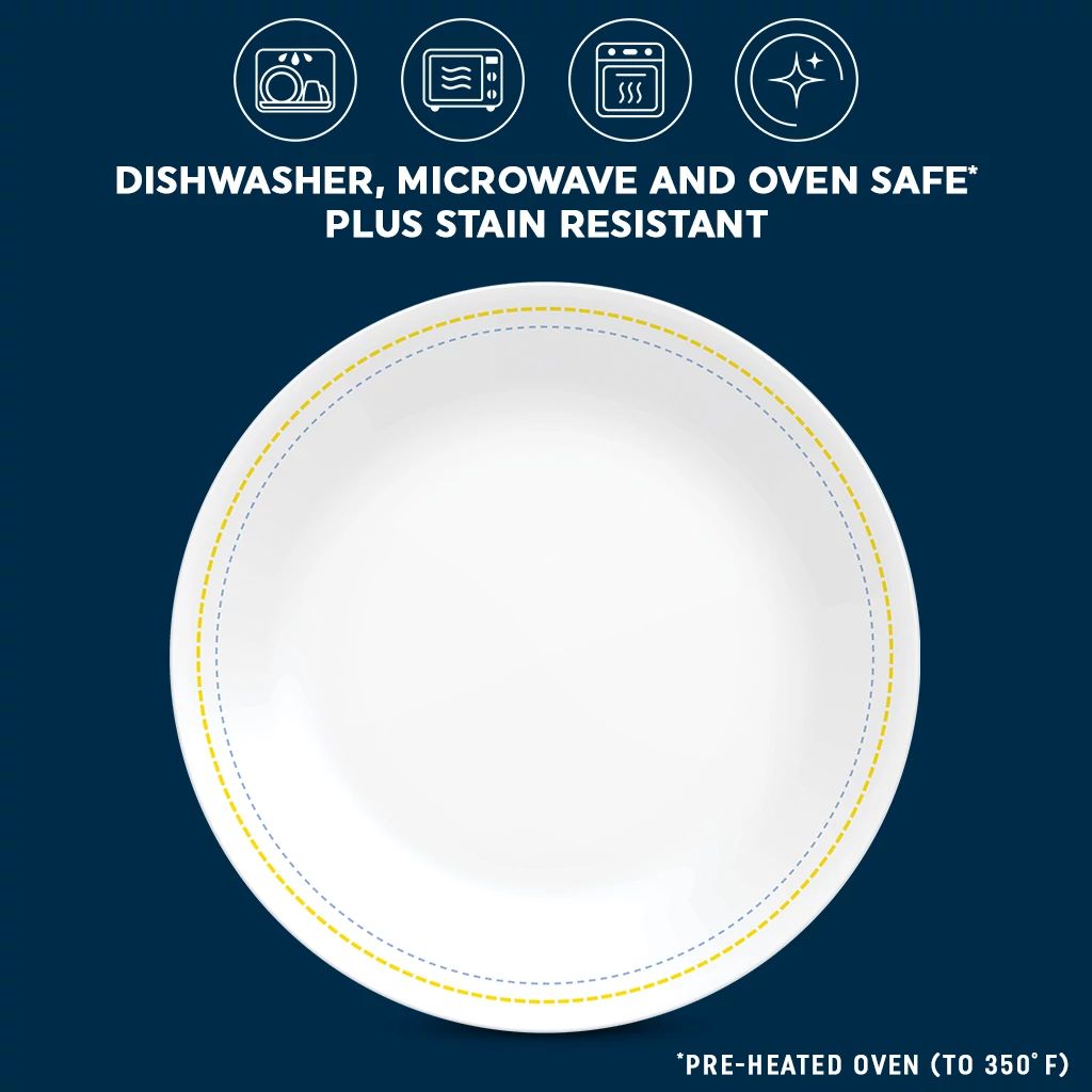 Assiette à Salade 21,5 cm – Motif à Carreaux Vintage Bleu