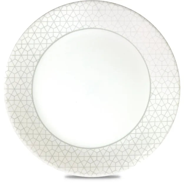 Assiette à salade de 8,5 po – Géométrique grise