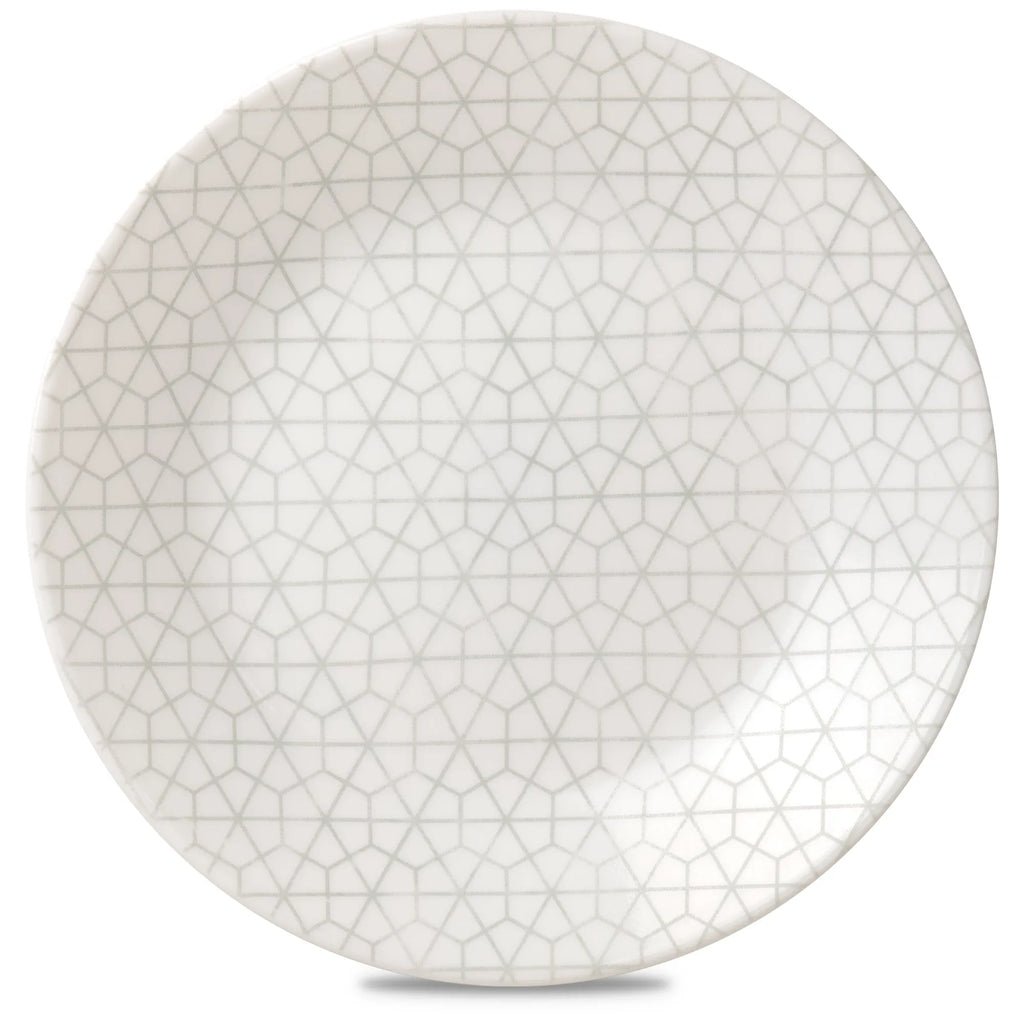 Assiette à apéritif 17 cm – Géométrique grise