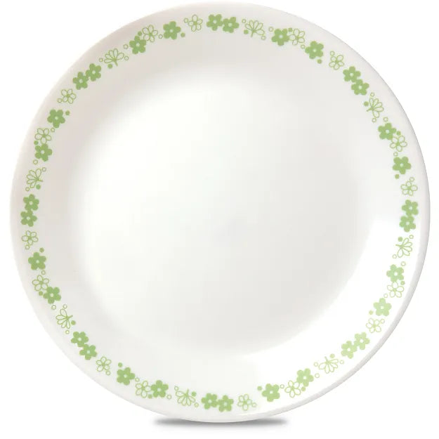 Assiette plate 26 cm – Rétro Marguerite Verte