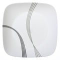 Assiette plate de 10,5 pouces – Motifs noir et blanc en volutes