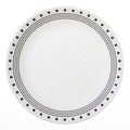 Assiette plate 26 cm – Géométrique noire