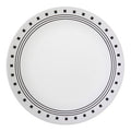 Assiette à Salade 8,5 po – Géométrique Noire
