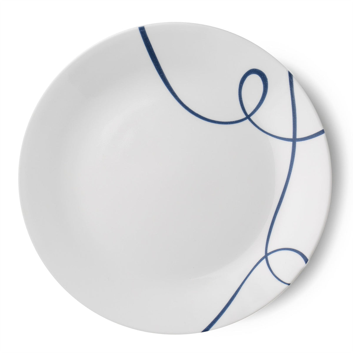 Assiette à salade de 21,5 cm – Trait de ligne marine