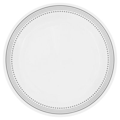 Assiette plate de 26 cm – Bandes grises