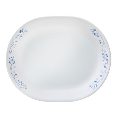 Plat de service de 31,1 cm – Floral bleu et blanc