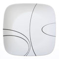 Assiette plate 26,5 cm – Lignes noires et blanches
