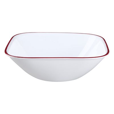 Bol à céréales carré de 65 cl – Bord rouge