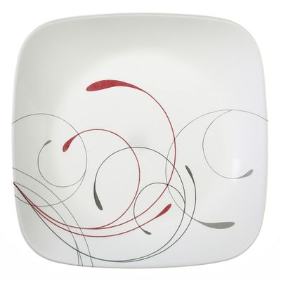 Assiette carrée à salade de 23 cm